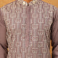 Classic Silk Blend Embroidered Kurta (65KO 5427 Purple ) [FF] [Q-11-14]