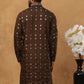 Festive Silk Blend Sequin Work Kurta (65KO 5430 Brown ) [FF] [A-1-4]
