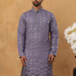 Festive Silk Blend Sequin Work Kurta (65KO 5430 Purple ) [FF] [A-1-4]