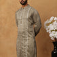 Luxury Silk Blend Thread Work Kurta (65KO 5432 Beige ) [FF] [B-9]