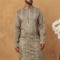 Luxury Silk Blend Thread Work Kurta (65KO 5432 Beige ) [FF] [B-9]