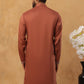 Luxury Silk Blend Thread Work Kurta (65KO 5432 Brown ) [FF] [B-9]