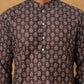 Festive Cotton Blend Printed Kurta (65KO 5434 Grey ) [FF] [Q-11-14]