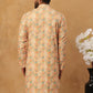 Festive Cotton Blend Printed Kurta (65KO 5434 Yellow ) [FF] [Q-11-14]