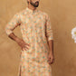 Festive Cotton Blend Printed Kurta (65KO 5434 Yellow ) [FF] [Q-11-14]