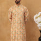 Festive Cotton Blend Printed Kurta (65KO 5434 Yellow ) [FF] [Q-11-14]