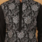 Silk Blend Embroidered Kurta (65KO 5435 Black ) [FF] [Q-11-14]