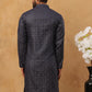 Festive Cotton Blend Printed Kurta (65KO 5436 Navy ) [FF] [Q-11-14]