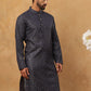 Festive Cotton Blend Printed Kurta (65KO 5436 Navy ) [FF] [Q-11-14]