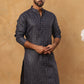 Festive Cotton Blend Printed Kurta (65KO 5436 Navy ) [FF] [Q-11-14]