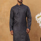 Festive Cotton Blend Printed Kurta (65KO 5436 Navy ) [FF] [Q-11-14]