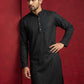 Embroidered Kurta for Men ( 65KO 5441Black S ) [FF] [O-6]