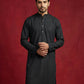Embroidered Kurta for Men ( 65KO 5441Black S ) [FF] [O-6]