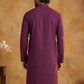 Embroidered Kurta for Men ( 65KO 5441Purple S ) [FF] [O-6]