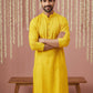 Embroidered Kurta for Men ( 65KO 5441Yellow S ) [FF] [O-6]