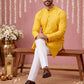 Embroidered Kurta for Men ( 65KO 5441Yellow S ) [FF] [O-6]