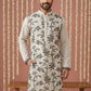 Men’s Silk Blend Embroidered Kurta ( 65KO 5442Grey S ) [FF] [Q-11-14]