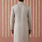 Men’s Silk Blend Embroidered Kurta ( 65KO 5442Grey S ) [FF] [Q-11-14]
