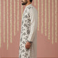 Men’s Silk Blend Embroidered Kurta ( 65KO 5442Grey S ) [FF] [Q-11-14]