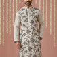 Men’s Silk Blend Embroidered Kurta ( 65KO 5442Grey S ) [FF] [Q-11-14]