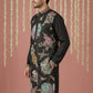 Black Silk Blend Embroidered Kurta ( 65KO 5444Black S ) [FF] [O-6]