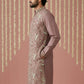 Silk Blend Designer Embroidered Kurta ( 65KO 5445Brown S )