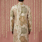 Silk Blend Kurta with Embroidery and Print ( 65KO 5447Beige S ) [FF] [A-1-4]