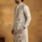 Men Embroidered Silk Blend Kurta ( 65KO 5450White S ) [FF] [Q-11-14]