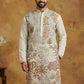 Men Embroidered Silk Blend Kurta ( 65KO 5450White S ) [FF] [Q-11-14]