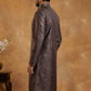Men Cotton Blend Kurta with Foil Print ( 65KO 5452Maroon S ) [FF] [Q-11-14]