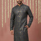 Men Cotton Blend Kurta with Foil Print ( 65KO 5452Navy S ) [FF] [Q-11-14]