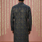 Men Cotton Blend Kurta with Foil Print ( 65KO 5452Navy S ) [FF] [Q-11-14]
