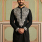 Japanese Fabric Embroidered Kurta ( 65KO 5453Black S )