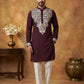 Japanese Fabric Embroidered Kurta ( 65KO 5453Purple S )