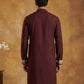 Japanese Fabric Embroidered Kurta ( 65KO 5453Purple S )
