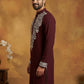 Japanese Fabric Embroidered Kurta ( 65KO 5453Purple S )