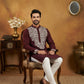 Japanese Fabric Embroidered Kurta ( 65KO 5453Purple S )