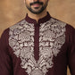Japanese Fabric Embroidered Kurta ( 65KO 5453Purple S )