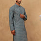 Cotton Blend Ethnic Printed Kurta ( 65KO 5455Sea-Green )