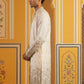 Men Silk Blend Embroidered Kurta ( 65KO 5458White S ) [FF] [B-1-2]