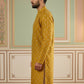 Classic Ethnic Print Cotton Blend Kurta ( 65KO 5459Mustard S ) [FF] [K-14]