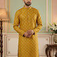 Classic Ethnic Print Cotton Blend Kurta ( 65KO 5459Mustard S ) [FF] [K-14]