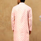 Classic Ethnic Print Cotton Blend Kurta ( 65KO 5459Pink )