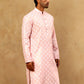 Classic Ethnic Print Cotton Blend Kurta ( 65KO 5459Pink )