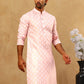 Classic Ethnic Print Cotton Blend Kurta ( 65KO 5459Pink )