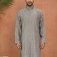 Embroidered Silk Blend Straight Kurta ( 65KO 5460Grey S ) [FF] [A-1-4]