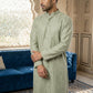 Embroidered Silk Blend Straight Kurta ( 65KO 5460Pista S ) [FF] [A-1-4]