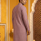 Embroidered Cotton Blend Kurta ( 65KO 5463Pink S ) [FF] [H-10]