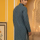 Embroidered Cotton Blend Kurta ( 65KO 5463Sea-Green S ) [FF] [H-10]