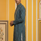 Embroidered Cotton Blend Kurta ( 65KO 5463Sea-Green S ) [FF] [H-10]